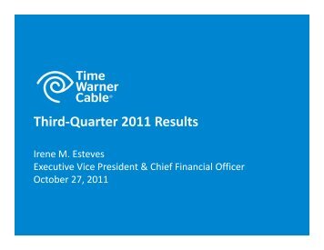 Third-Quarter 2011 Results - Time Warner Cable