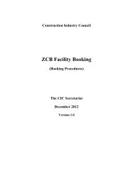 ZCB Facility Booking - Construction Industry Council
