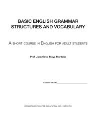 basic english grammar structures and vocabulary - ESL Teachers ...