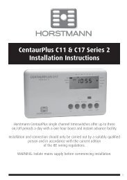 CentaurPlus C11 & C17 Series 2 Installation Instructions - Horstmann