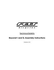 Bayonet I and SL Assembly Instructions - Felt Bicycles