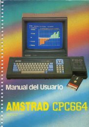 Manual del Amstrad CPC 664 - La Biblioteca de los 8 bits