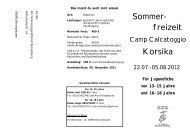 Flyer Korsika 2012 - Kirchenkreis Ronnenberg