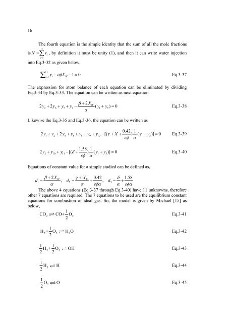 analysis of water injection into high-temperature mixture of ...