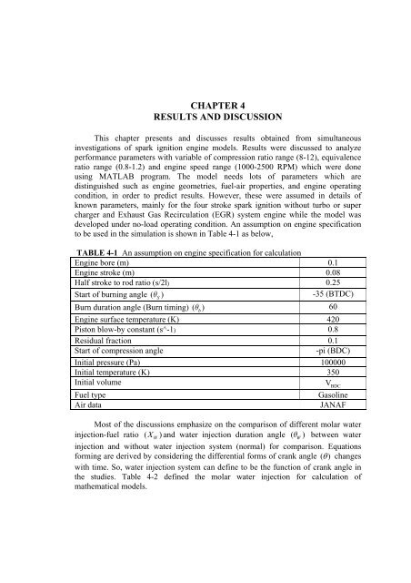 analysis of water injection into high-temperature mixture of ...