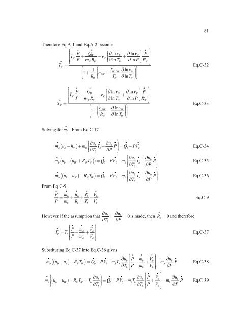 analysis of water injection into high-temperature mixture of ...