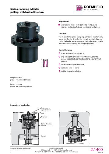 1 2 3 4 5 6 7 8 9 10 11 12 Spring clamping cylinder pulling, with ...