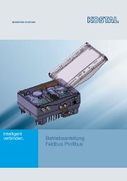 Betriebsanleitung Feldbus Profibus - Kostal