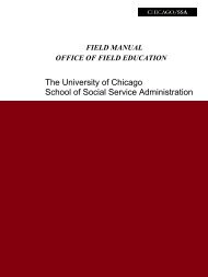 The University of Chicago School of Social Service Administration