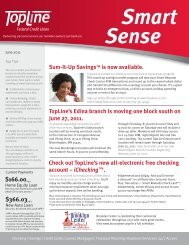 Smart Sense June 2011 - Topline Federal Credit Union