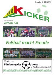 TuS Kicker September 2010 - TuS Kachtenhausen Kicker