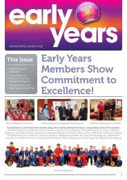 Issue Twenty - Sept 2011 - Early Years