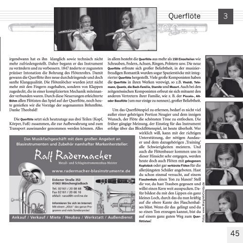 Zeitung der Clara schumann Musikschule - Margret von Conta