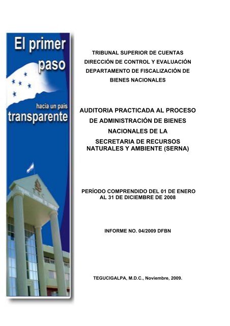 INFORME 004/2009-dfbn - Tribunal Superior de Cuentas