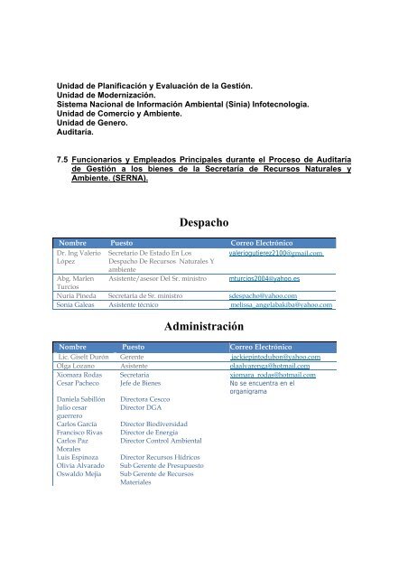 INFORME 004/2009-dfbn - Tribunal Superior de Cuentas