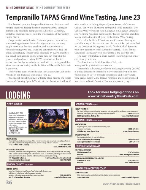 Download as a PDF - Wine Country This Week