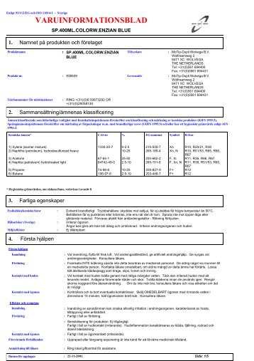 VARUINFORMATIONSBLAD - Abkati