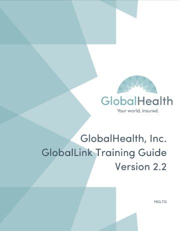 GlobalLink Training Manual - GlobalHealth