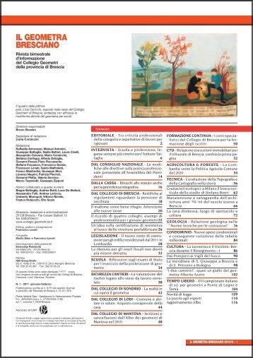 il geometra bresciano - Collegio Geometri e Geometri Laureati della ...