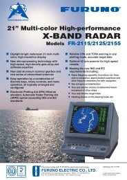 21 Multi-color High-performance X-BAND RADAR - Furuno