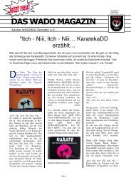 DAS WADO MAGAZIN - Karate - Wado Kai - Dresden e.V.