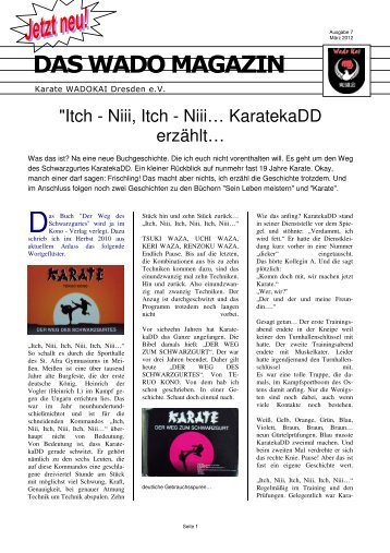 DAS WADO MAGAZIN - Karate - Wado Kai - Dresden e.V.