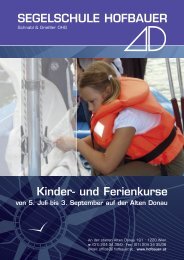 Kinder- und ferienkurse SegelSchule hofbauer - Hofbauer Cup