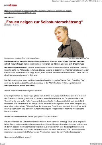 Interview mit Frau. Dr. Stangel-Meseke - Competentia NRW