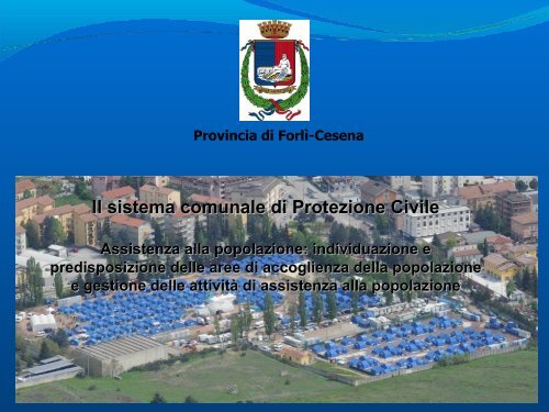 Aree emergenza - Provincia di Forlì-Cesena