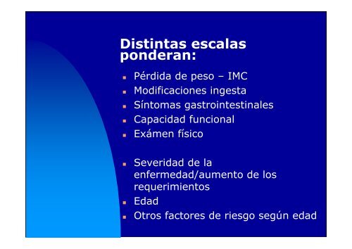 valoracion del estado nutricional: identificacion de riesgo nutricional ...