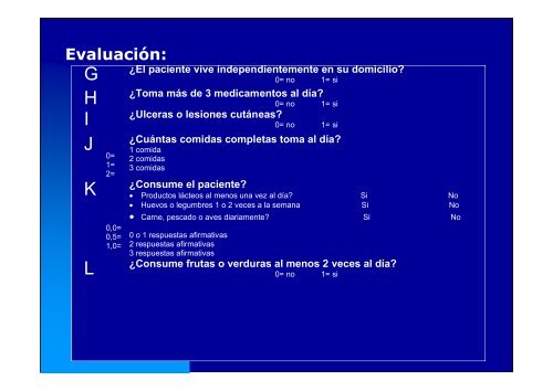 valoracion del estado nutricional: identificacion de riesgo nutricional ...