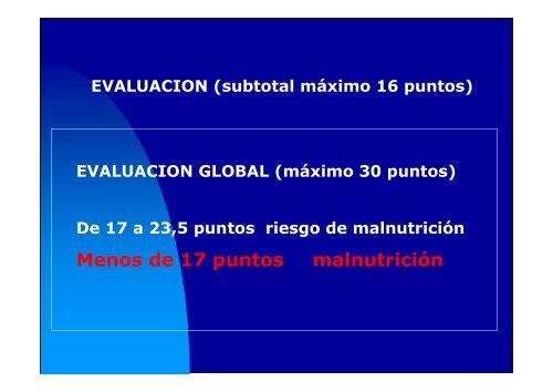 valoracion del estado nutricional: identificacion de riesgo nutricional ...