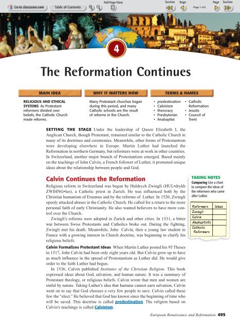The Reformation Continues - Euro-webonline.com