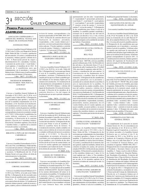 boletin oficial nÂº 184 - BoletÃ­n Oficial de la Provincia de CÃ³rdoba ...