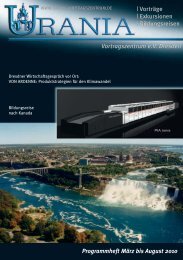 Vorträge - URANIA-Vortragszentrum eV Dresden