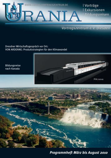 Vorträge - URANIA-Vortragszentrum eV Dresden