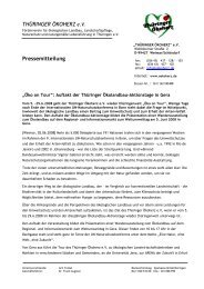 THÃRINGER ÃKOHERZ e.V. Pressemitteilung