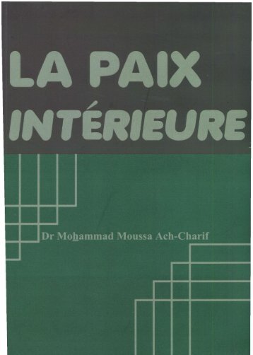 Importance de la Paix IntÃ©rieure