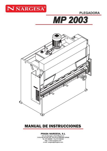 Manual de la Plegadora HidrÃ¡ulica MP1030