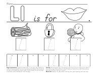 Page Instructions: Help the student read, Ã¢Â€ÂœL is for lips.Ã¢Â€Â Say ... - Starfall