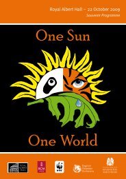 One Sun One World Programme - Royal Albert Hall