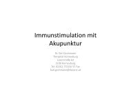 Immunstimulation mit Immunstimulation mit Akupunktur