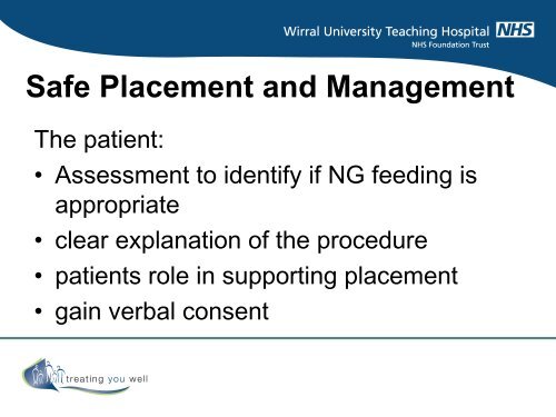 Enteral Nutrition Support Nasogastric feeding Tube