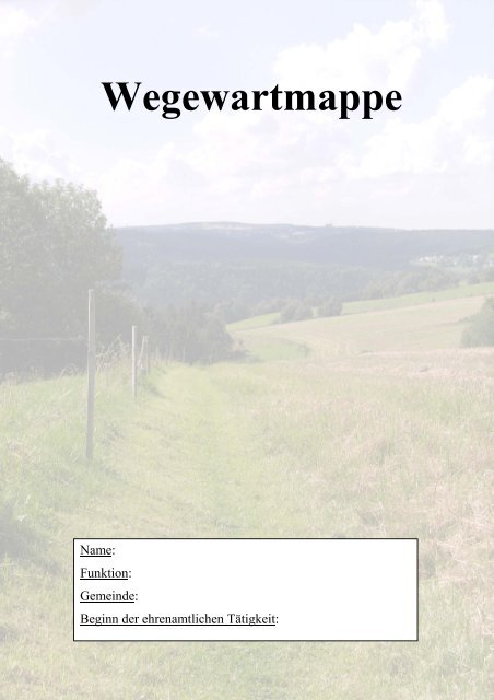 Wegewartmappe zum Downloaden [Download ... - Freistaat Sachsen