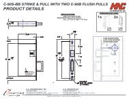c-90s-bb strike & edge pull installation & template - KN Crowder Inc