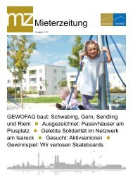 Mieterzeitung - GEWOFAG Holding GmbH