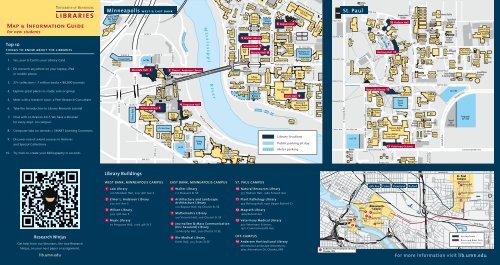 Map & Information Guide - University of Minnesota
