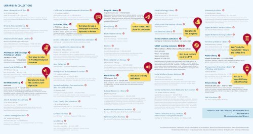 Map & Information Guide - University of Minnesota