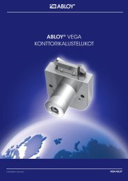 ABLOYÂ® VEGA KONTTORIKALUSTELUKOT - Abloy Oy