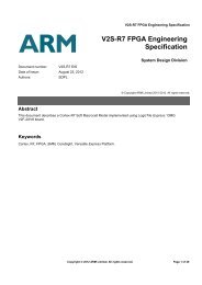 SMM-R7 FPGA Engineering Specification - ARM